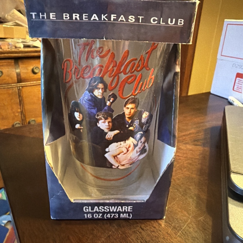 The Breakfast Club 16 oz drinking Glass 80S Movie New